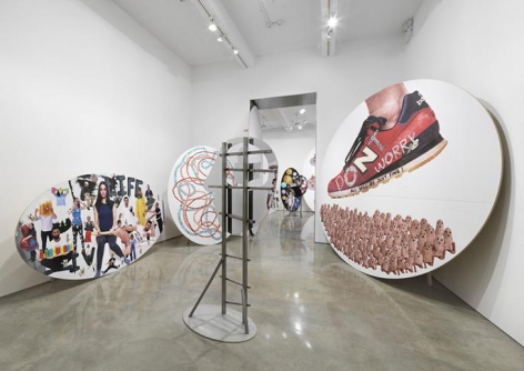 Olaf Breuning, "The Life." Installation view, 2015. Metro Pictures, New York.