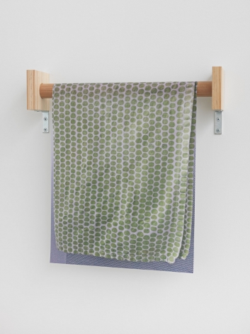 Untitled (Green Dot Hand Towel), 2018.