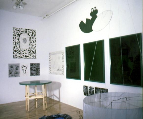 "Monkey Island and Confusion," installation view, 1982. Metro Pictures, New York.