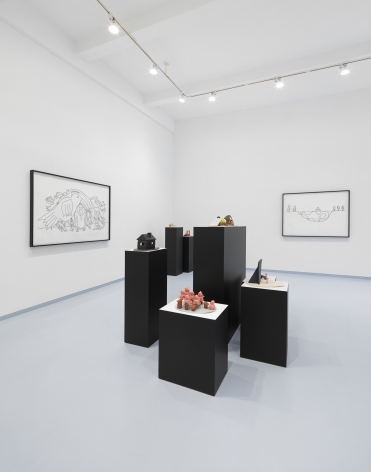 Olaf Breuning. Installation view, 2017. Metro Pictures, New York