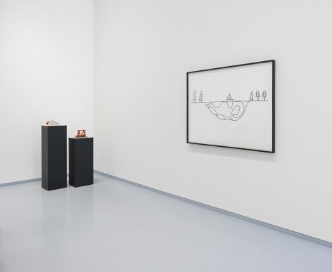 Olaf Breuning. Installation view, 2017. Metro Pictures, New York
