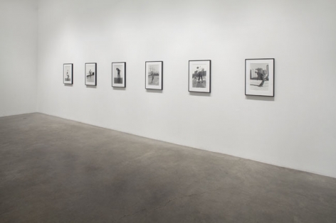 Robert Longo, Untitled (Men in the Cities), 1976 - 1982 / 2009. Set of 14 black and white photos, 20 x 16 inches (paper) (50.8 x 40.6 cm). MP P-21