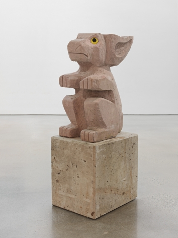 Olaf Breuning sculpture 'Sad and worried animals / Rabbit'