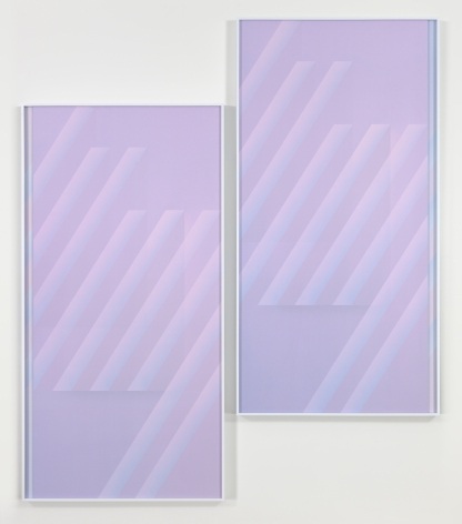 Eternal Triangle, Dusk, 2016. 2 digital C-prints, Each 117 7/8 x 100 3/4 inches (299.4 x 255.9 cm).