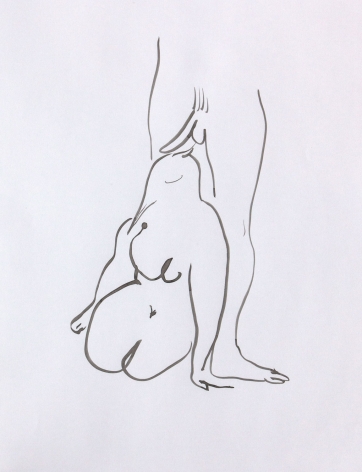Tropics of Love, 2014. Ink on paper mounted to dibond, 25 1/8 x 19 1/4 inches (63.8 x 48.9 cm).