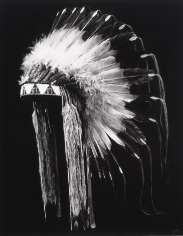 Robert Longo, Untitled (Russian Copy of Plains Headdress), 2019.