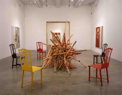 Martin Kippenberger, "Jacqueline: The paintings Pablo couldn't paint anymore," 2000. Metro Pictures, New York.