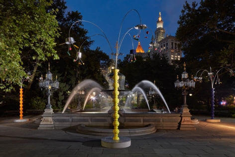 Kitchen Trees. Installation view, 2018. City Hall Park, New York.