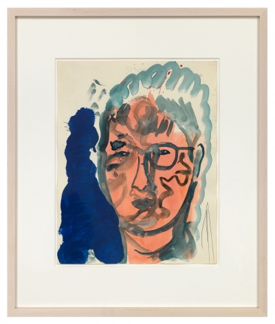 Untitled, 1983. Watercolor, gouache, ballpoint pen, ink on paper, 12.09 x 9.53 inches (30.7 x 24.2 cm).