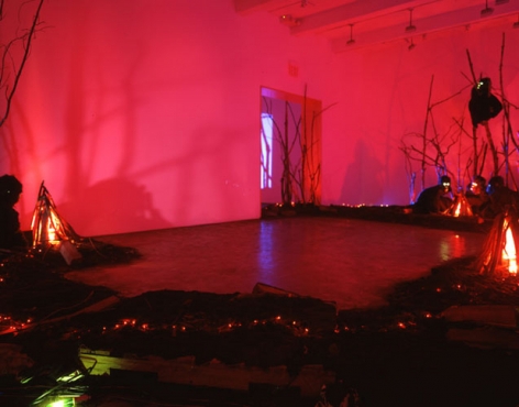 Apes, 2001. Mixed media, dimensions variable. MP 1
