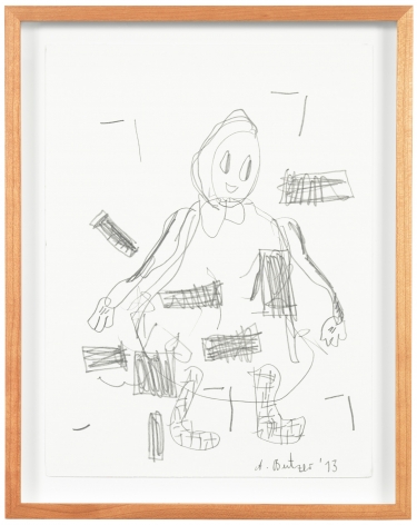 Untitled, 2013. Pencil on paper, Image 12.6 x 9.45 inches (32 x 24 cm), Frame 14 3/4 x 11 5/8 inches (37.5 x 29.5 cm).
