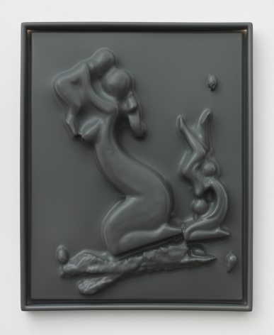 Fish, 2018. HDPE, Wood, 27 7/8 x 22 3/8 x 3 inches (70.8 x 56.8 x 7.6 cm).