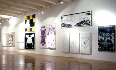 "Plato's Cave, Rothko's Chapel, Lincoln's Profile," installation view, 1986. Metro Pictures, New York.