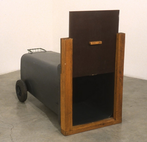 Bird Trap, 1999. Metal, netting, 131-1/2 x 70 x 36 inches. MP 13