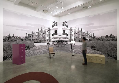 "Suburban Past Time," installation view, 2012. Metro Pictures, New York.