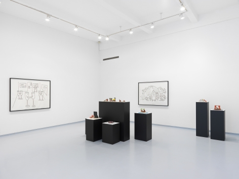 Olaf Breuning. Installation view, 2017. Metro Pictures, New York
