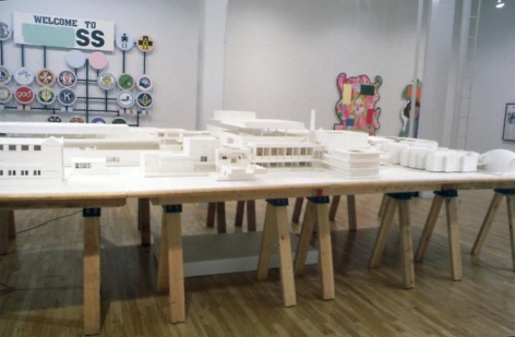 "Towards a Utopian Complex," installation view, 1995. Metro Pictures, New York.