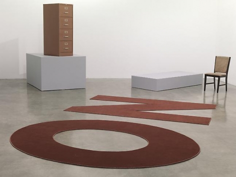 "Suburban Past Time," installation view, 2012. Metro Pictures, New York.