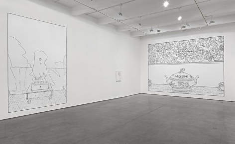 Louise Lawler, "No Drones." Installation view, 2014. Metro Pictures, New York.