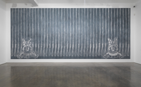 Here's ... Honey, 1992. Wall drawing installation, 153 x 356 1/2 inches (388.6 x 905.5 cm).