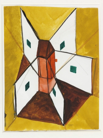 René Daniëls untitled watercolor from 1987