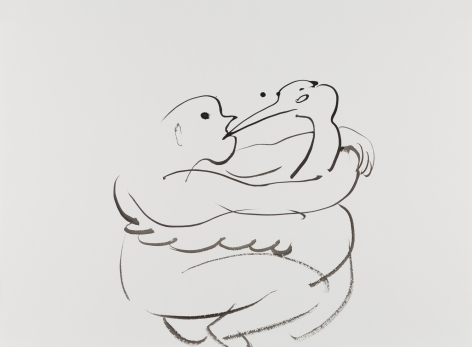 Tropics of Love, 2014. Ink on paper mounted to dibond, 21 5/8 x 29 3/8 inches (54.9 x 74.6 cm).