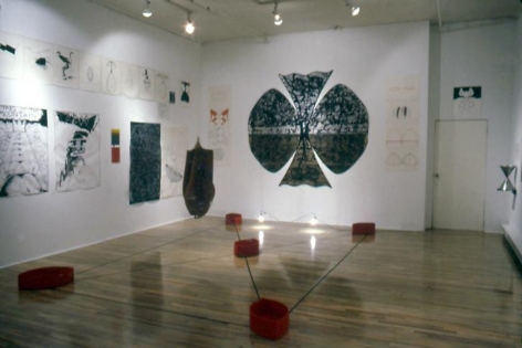 "Monkey Island and Confusion," installation view, 1982. Metro Pictures, New York.
