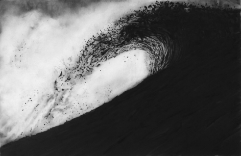 Untitled (Study for Bush Head), 2000. Ink and charcoal on vellum, 21-5/8 x 29-7/8 inches. MP D-441
