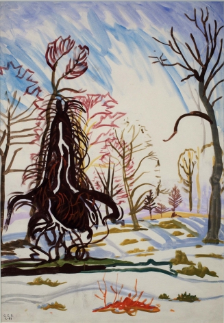Charles Burchfield Windy Trees In Sunlight, c. 1917