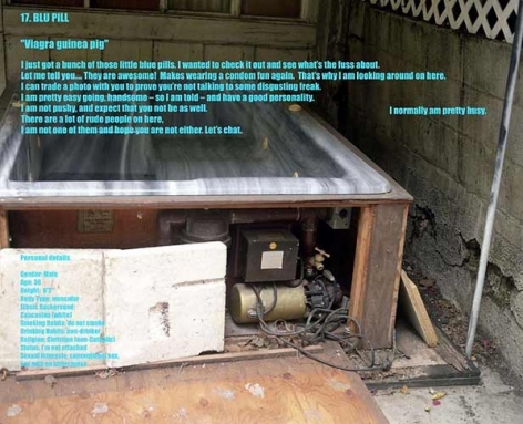 17. Blu Pill, 2004. C-print backmounted to plexi, 13 x 19 inches. MP 794