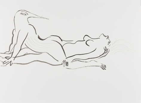 Tropics of Love, 2014. Ink on paper mounted to dibond, 21 1/2 x 27 inches (54.6 x 68.6 cm).