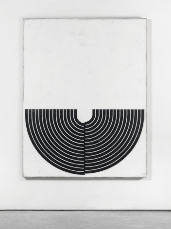 Untitled, 2017. Plaster, gesso & lacquer on wood. 72 x 56 inches (182.9 x 142.2 cm)