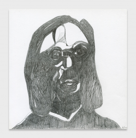 Nicola Tyson, Self-Portrait Lost in Thought