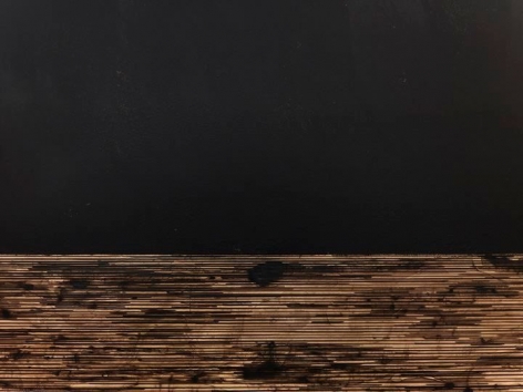 TERESITA FERNÁNDEZ Golden (Obsidian Sky), 2014 (detail)