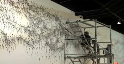 TERESITA FERNÁNDEZ: USF Contemporary Art Museum, An inside look at the installation of Teresita Fernandez's Epic at USF Contemporary Art Museum in 2009