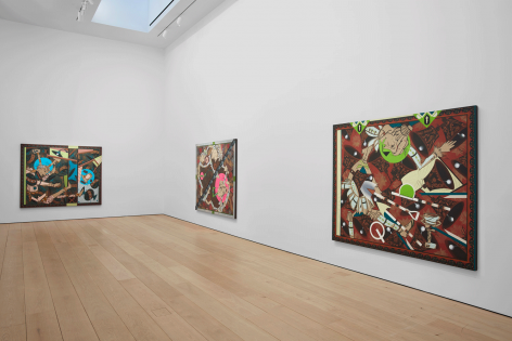 Lari Pittman, Found Buried, Installation view, Lehmann Maupin, New York, 2020