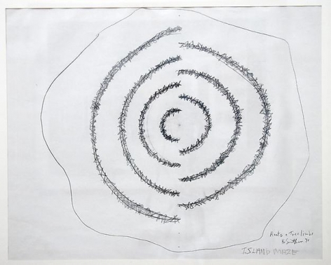 ROBERT SMITHSON Island Maze (Roots & Tree Limbs), 1971