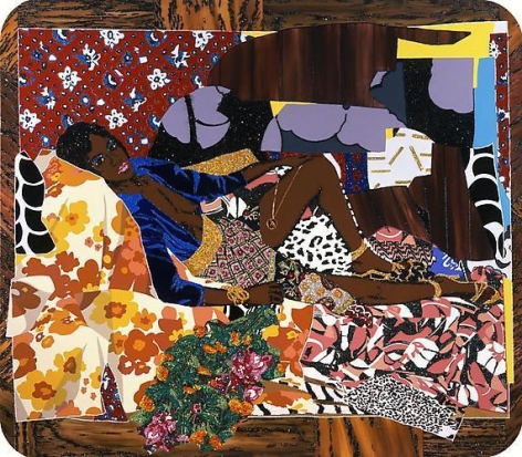 MICKALENE THOMAS Tamika sur une chaise longue, 2008