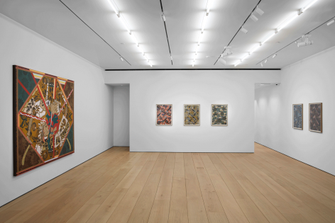 Lari Pittman, Found Buried, Installation view, Lehmann Maupin, New York, 2020