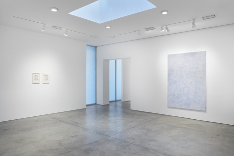 Mandy El-Sayegh, MUTATIONS IN BLUE, WHITE AND RED, Installation view at Lehmann Maupin, New York
