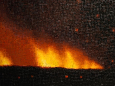 TERESITA FERNÁNDEZ Fire (America) 2 (detail), 2016