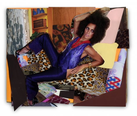 MICKALENE THOMAS Racquel Leaned Back, 2013