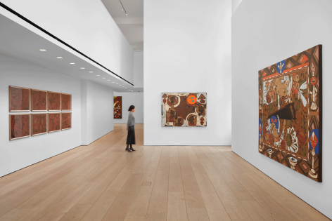 Lari Pittman, Found Buried, Installation view, Lehmann Maupin, New York, 2020