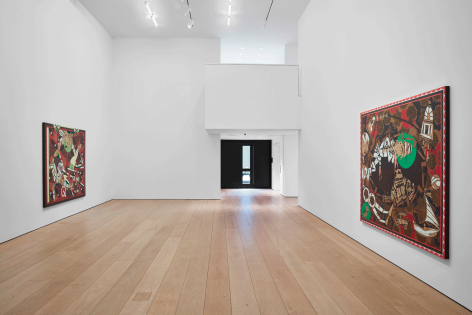 Lari Pittman, Found Buried, Installation view, Lehmann Maupin, New York, 2020
