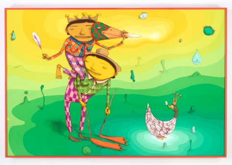 OSGEMEOS, O Pato Rei (The King Duck), 2016