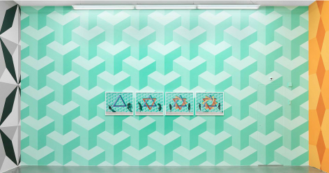 Robin Rhode Installation view,Museum Haus Konstruktiv