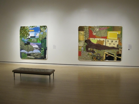 Installation view of Mickalene Thomas at Giverny at Telfair Museums' Jepson Center for the Arts. Courtesy of Telfair Museums, Savannah, GA