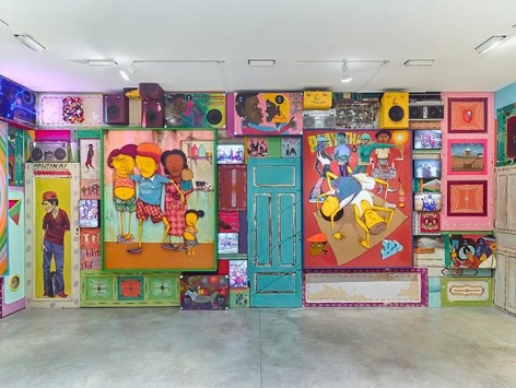 OSGEMEOS, Silence of the Music installation view 13