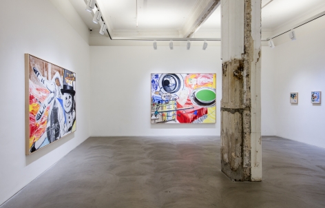 David Salle, Installation view, Lehmann Maupin, Hong Kong, 2016