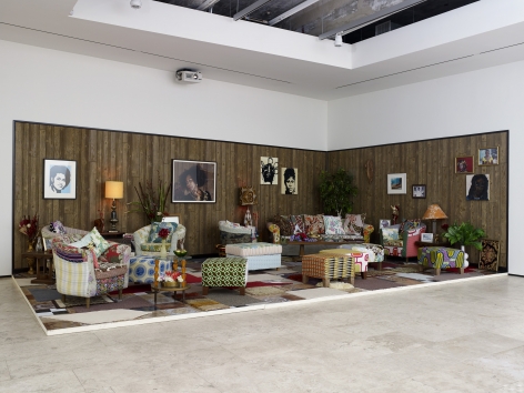 MICKALENE THOMAS: How to Organize a Room Around a Striking Piece of Art